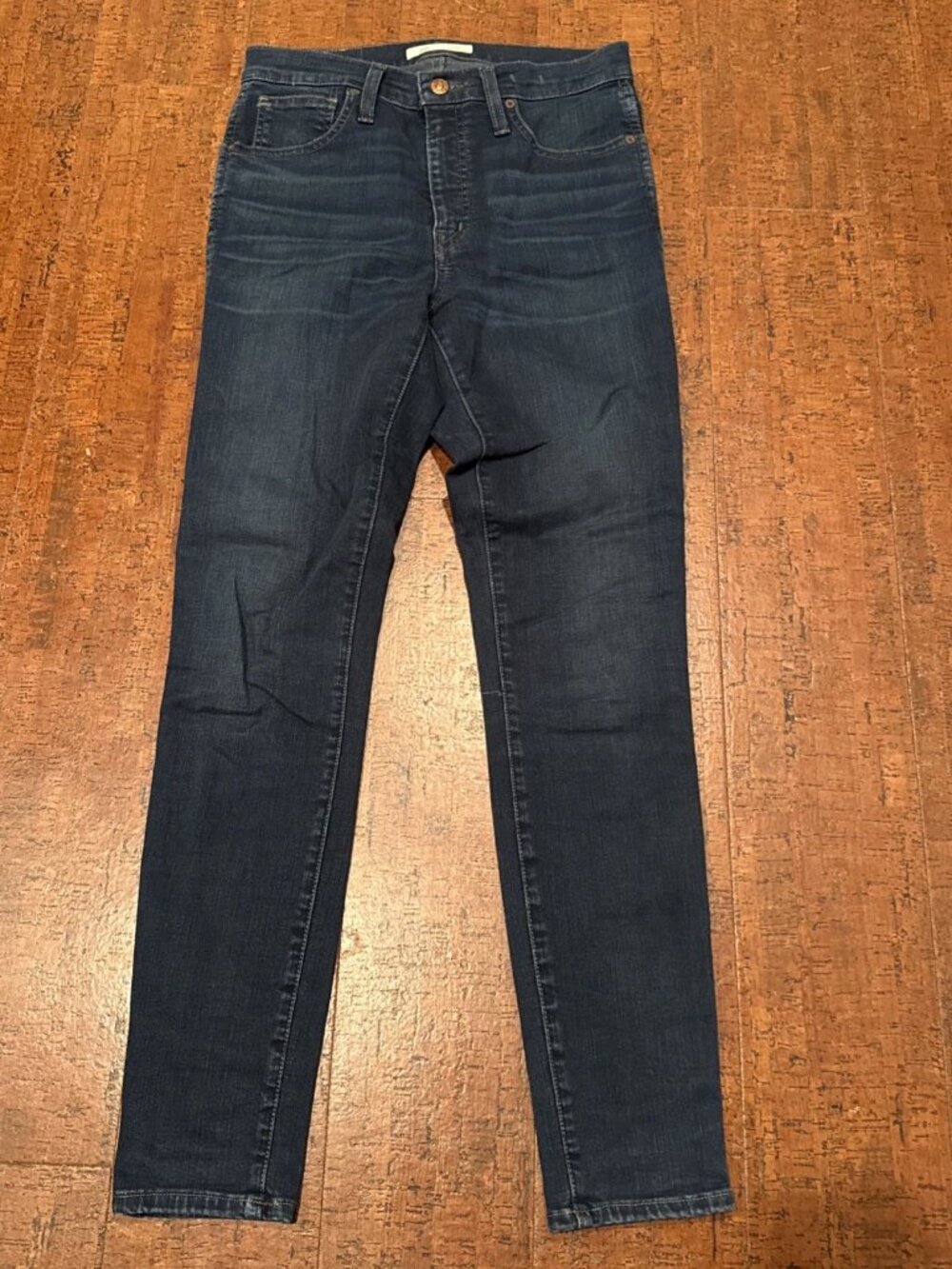 Madewell Women’s 27 Blue 10” High Rise Skinny Jeans Stretch Denim